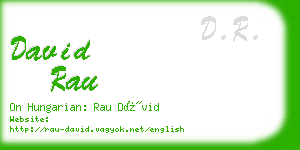 david rau business card